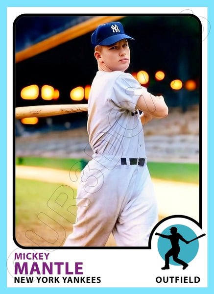 Mickey Mantle 1973 Topps Custom Card - 4782