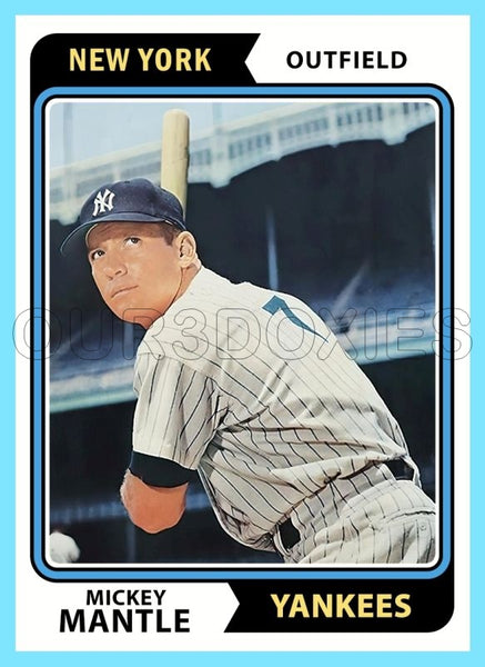 Mickey Mantle 1974 Topps Custom Card - 4817