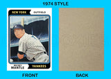 Mickey Mantle 1974 Topps Custom Card - 4817