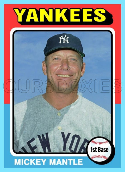 Mickey Mantle 1975 Topps Custom Card - 4839
