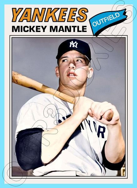 Mickey Mantle 1977 Topps Custom Card - 4880