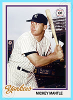 Mickey Mantle 1978 Topps Custom Card - 4898