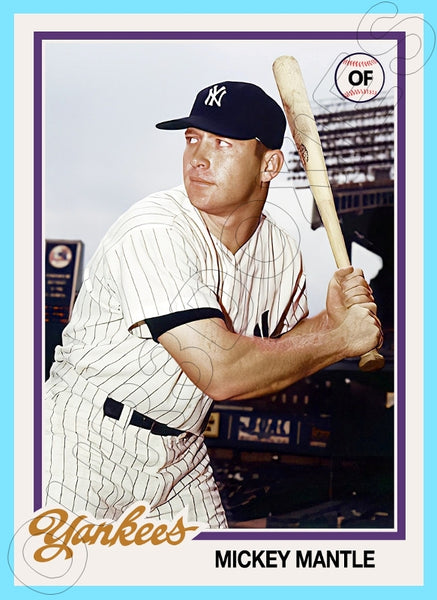 Mickey Mantle 1978 Topps Custom Card - 4898