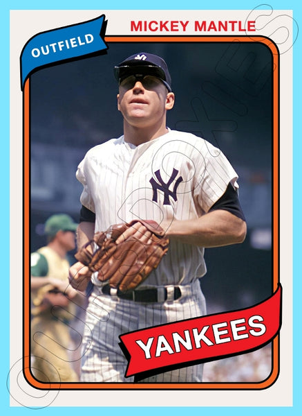 Mickey Mantle 1980 Topps Custom Card - 4929