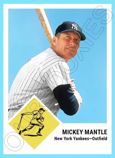 Mickey Mantle 1963 Fleer Custom Card - 4328