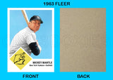 Mickey Mantle 1963 Fleer Custom Card - 4328