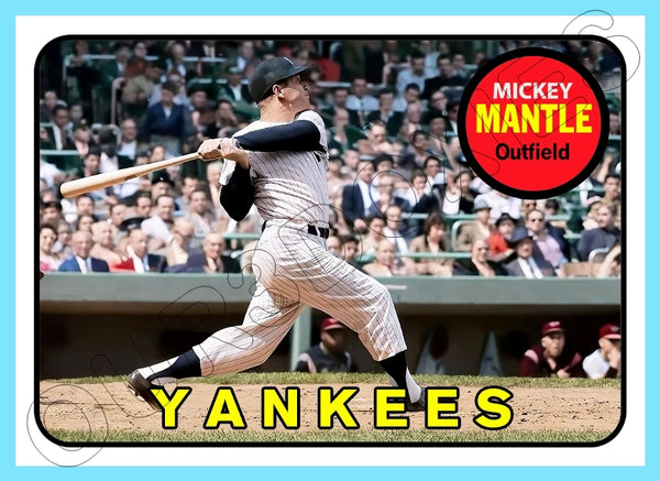 Mickey Mantle 1969 Topps Custom Card - 4537