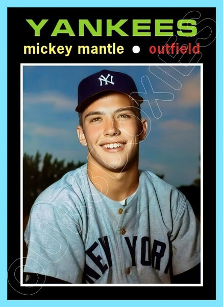 Mickey Mantle 1971 Topps Custom Card - 4605
