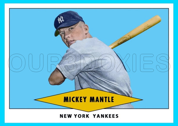 Mickey Mantle 1954 Red Heart Custom Card - 4051
