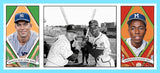 Mickey Mantle Hank Aaron 1912 Hassan Triple Folder Custom Card - 3641