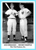 Joe Dimaggio Mickey Mantle 1947 Tip Top Bread Custom Card - 3833