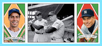 Mickey Mantle Joe Dimaggio 1912 Hassan Triple Folder Custom Card - 3642