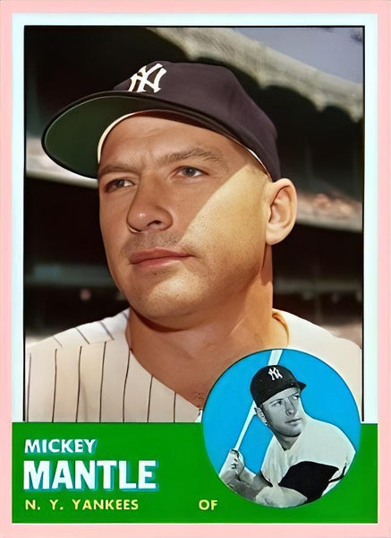 Mickey Mantle 1963 Topps Reproduction Card - 4353