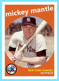Mickey Mantle 1959 Topps Custom Card - 4168