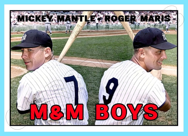 Mickey Mantle Roger Maris 1967 Topps Custom Card - 4481