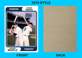 Mickey Mantle Roger Maris 1974 Topps Custom Card - 4818