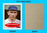 Rabbitt Maranville 1971 Bazooka Custom Card - 4674