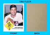 Juan Marichal 1963 Fleer Custom Card - 4329