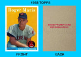 Roger Maris 1958 Topps Reproduction Card - 4133