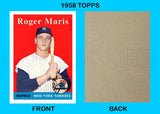 Roger Maris 1958 Topps Custom Card - 4134