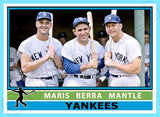 Mantle Maris Berra 1976 Topps Custom Card - 4866