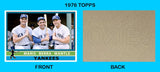 Mantle Maris Berra 1976 Topps Custom Card - 4866