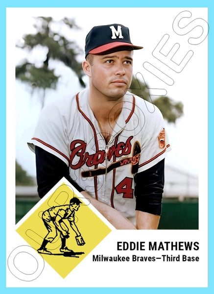 Eddoe Mathews 1963 Fleer Custom Card - 4331