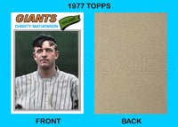 Christy Mathewson 1977 Topps Custom Card - 4882