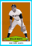 Willie Mays 1954 Red Heart Custom Card - 4052