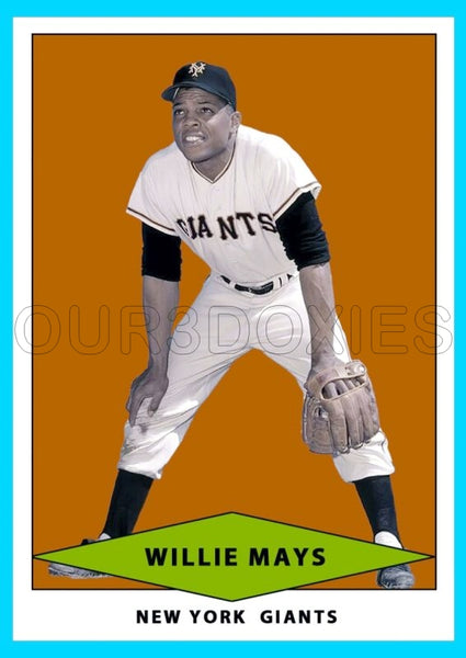 Willie Mays 1954 Red Heart Custom Card - 4052