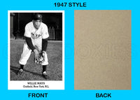 Willie Mays 1947 Tip Top Bread Custom Card - 3836