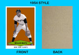 Willie Mays 1954 Red Heart Custom Card - 4052