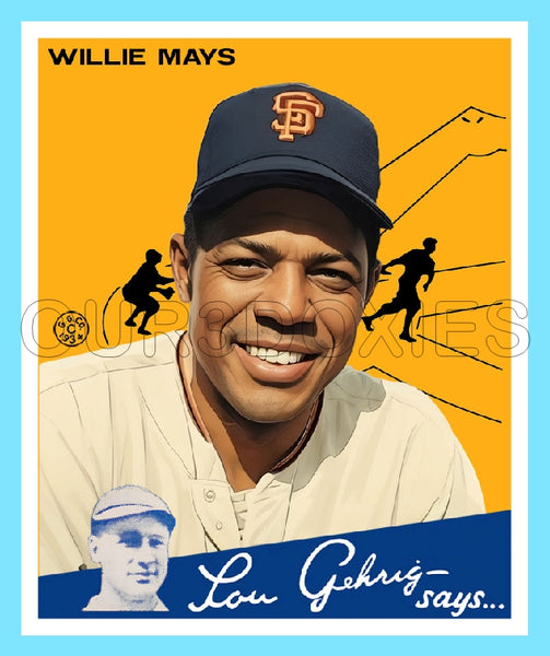 Willie Mays 1934 Goudey Custom Card - 3728