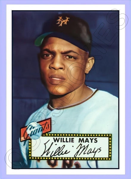 Willie Mays 1952 Topps Reproduction Card - 4032
