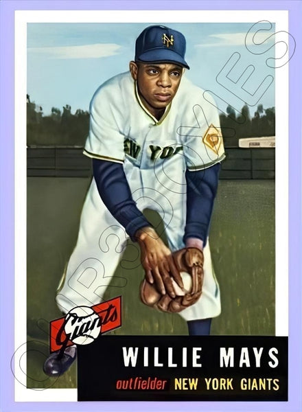 Willie Mays 1953 Topps Reproduction Card - 4043