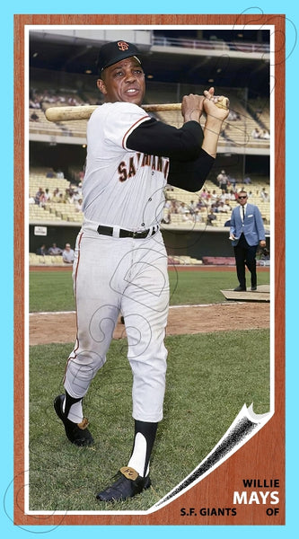 Willie Mays 1962 Topps Tall Boy Custom Card - 4638