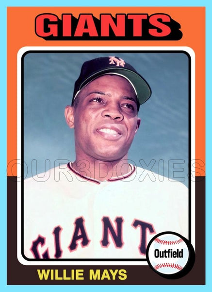 Willie Mays 1975 Topps Custom Card - 4840