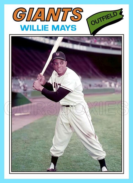 Willie Mays 1977 Topps Custom Card - 4883