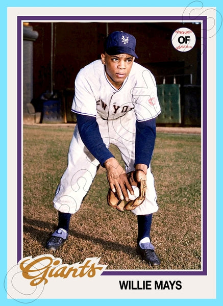 Willie Mays 1978 Topps Custom Card - 4899