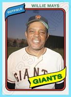 Willie Mays 1980 Topps Custom Card - 4930