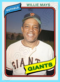 Willie Mays 1980 Topps Custom Card - 4930