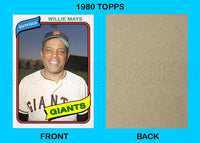 Willie Mays 1980 Topps Custom Card - 4930
