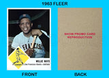 Willie Mays 1963 Fleer Reproduction Card - 4332