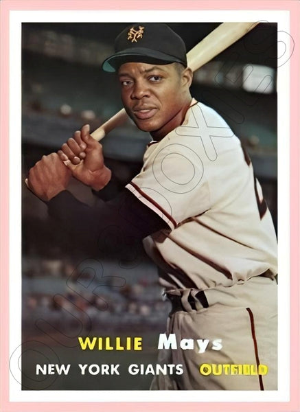 Willie Mays 1957 Topps Reproduction Card - 4097