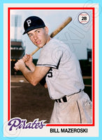Bill Mazeroski 1978 Topps Custom Card - 4900
