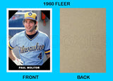 Paul Molitor 1960 Fleer Custom Card - 4205