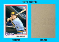 Paul Molitor 1978 Topps Custom Card - 4901