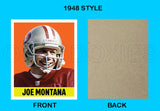 Joe Montana 1948 Leaf Custom Card - 3962
