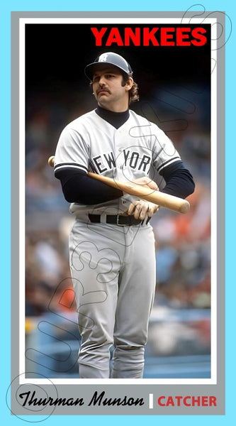 Thurman Munson 1970 Topps Tall Boy Custom Card - 4649