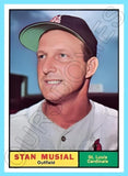 Stan Musial 1961 Topps Reproduction Card - 4271